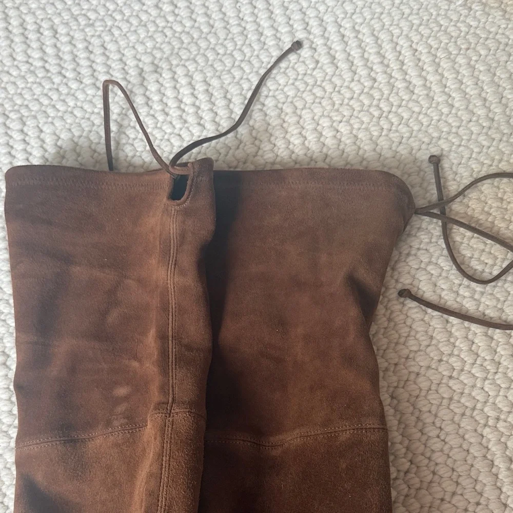 Stuart Weitzman Brown Suede Over-the-Knee Boots